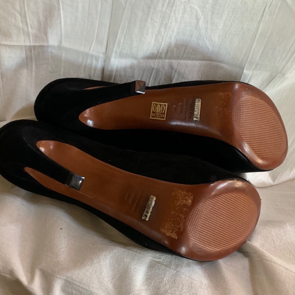 Schutz Suede Peep Toe Heels - Picture 4 of 4